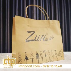 in túi giấy giá rẻ đựng quần áo