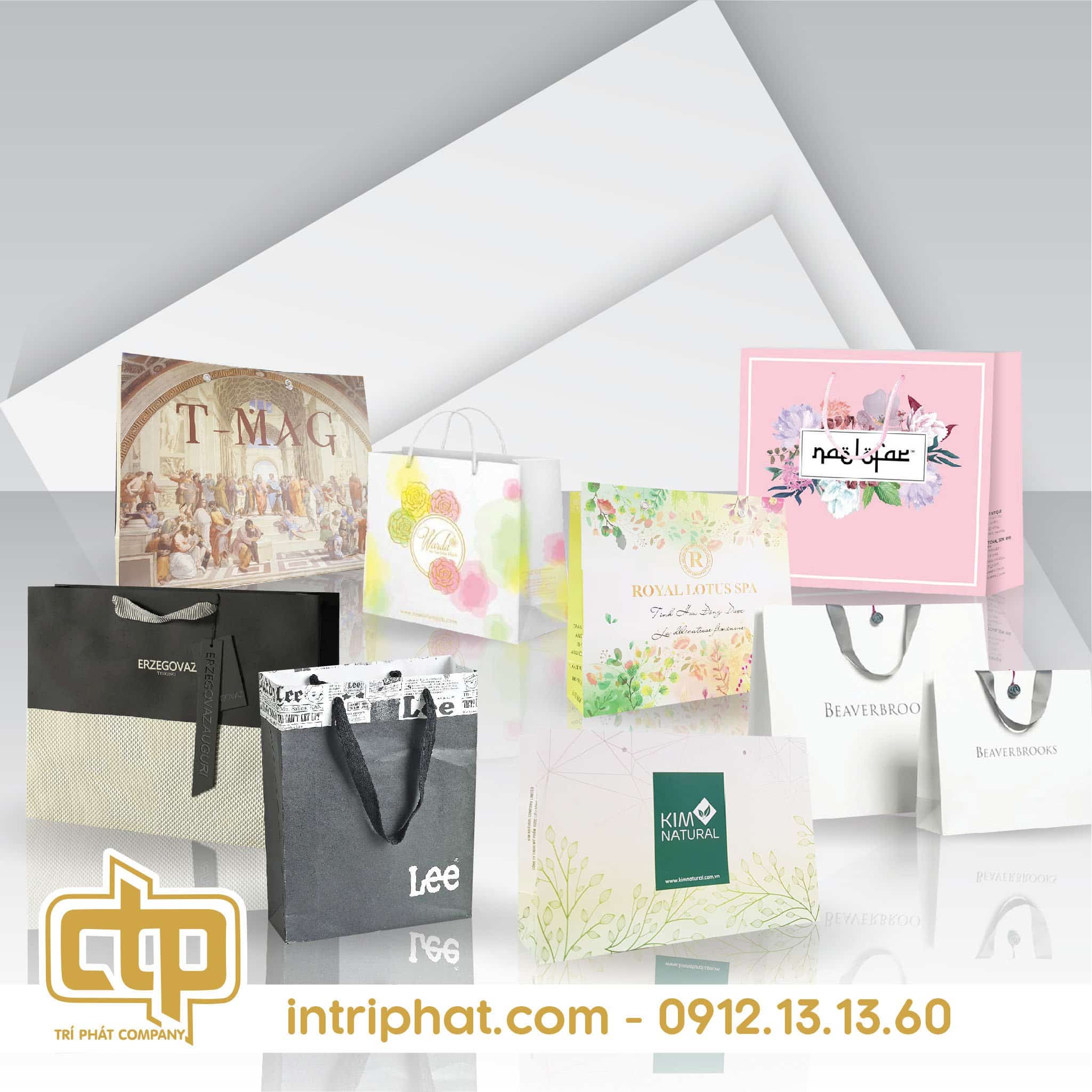 in túi giấy giá rẻ đựng sản phẩm