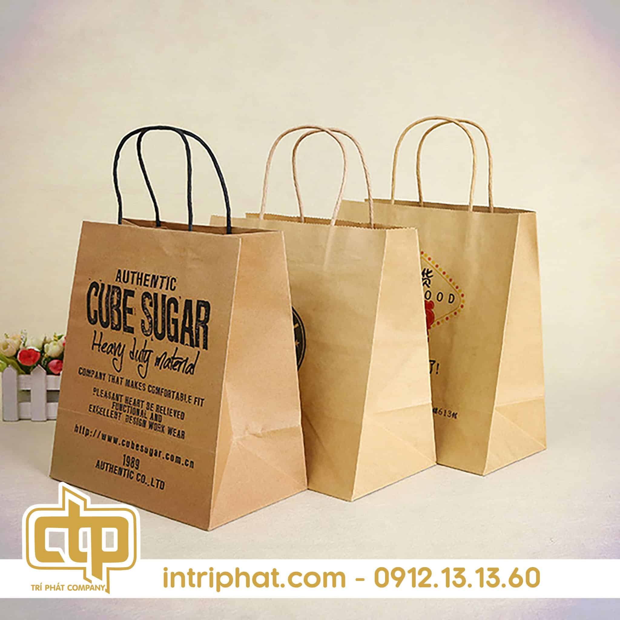 Túi giấy kraft sử dụng phổ biến hiện nay