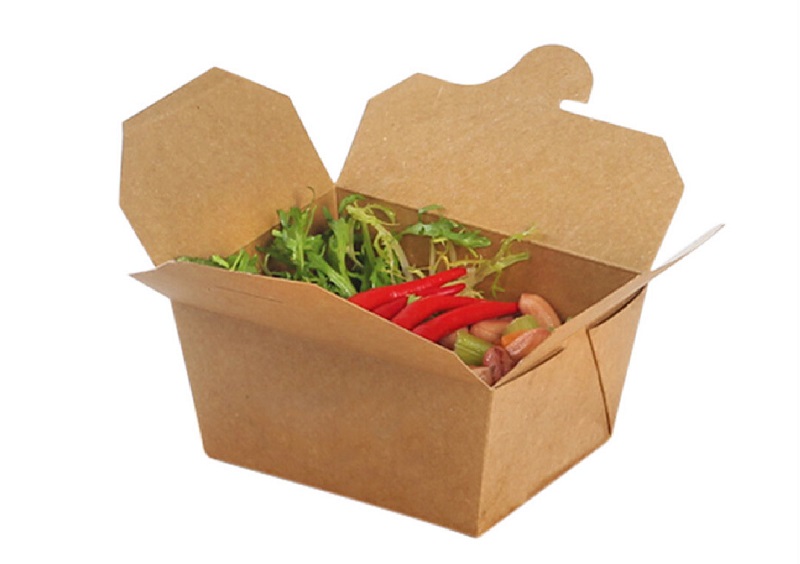 in hộp giấy đựng salad an toàn