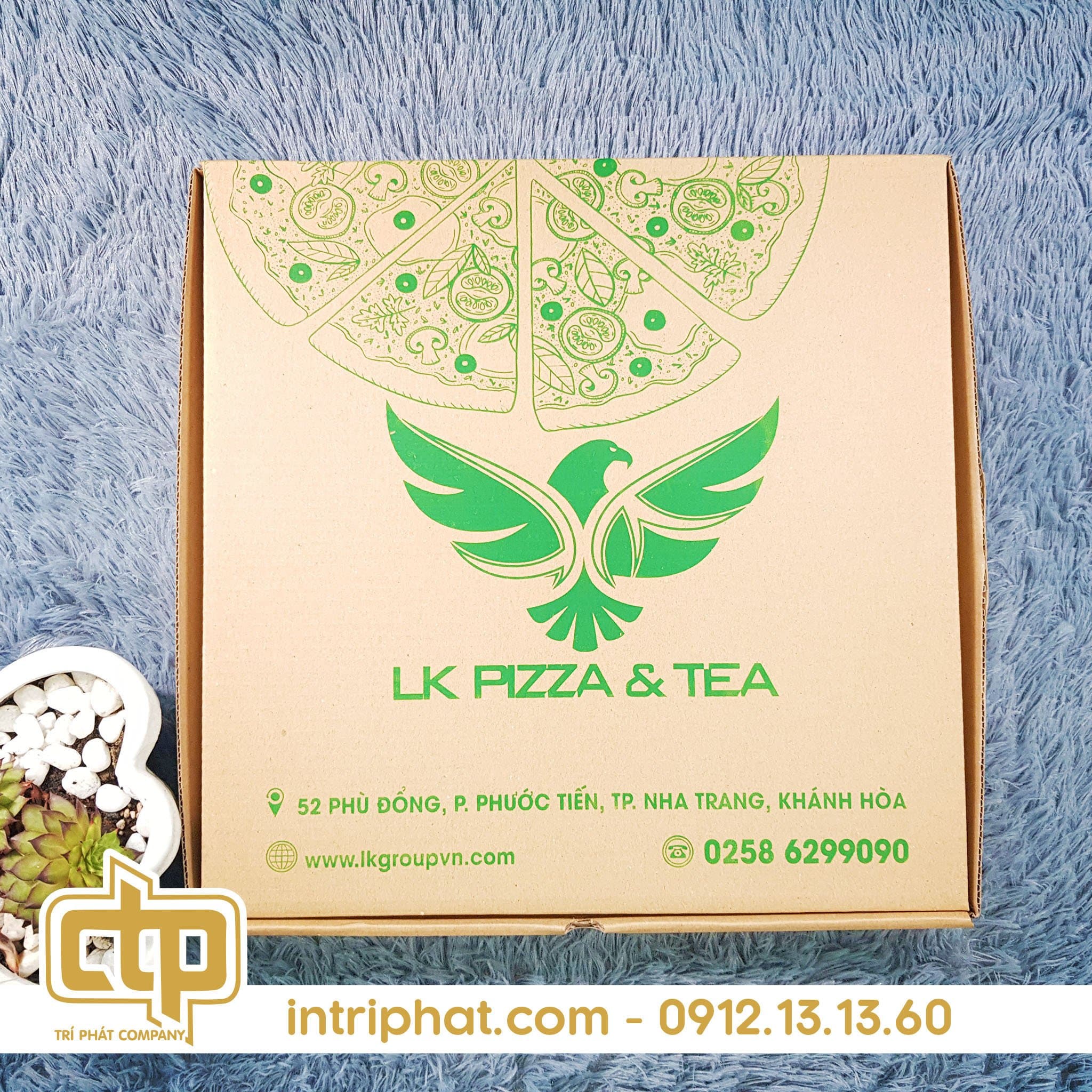 in hộp pizza