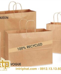 in túi xếp hông giấy kraft