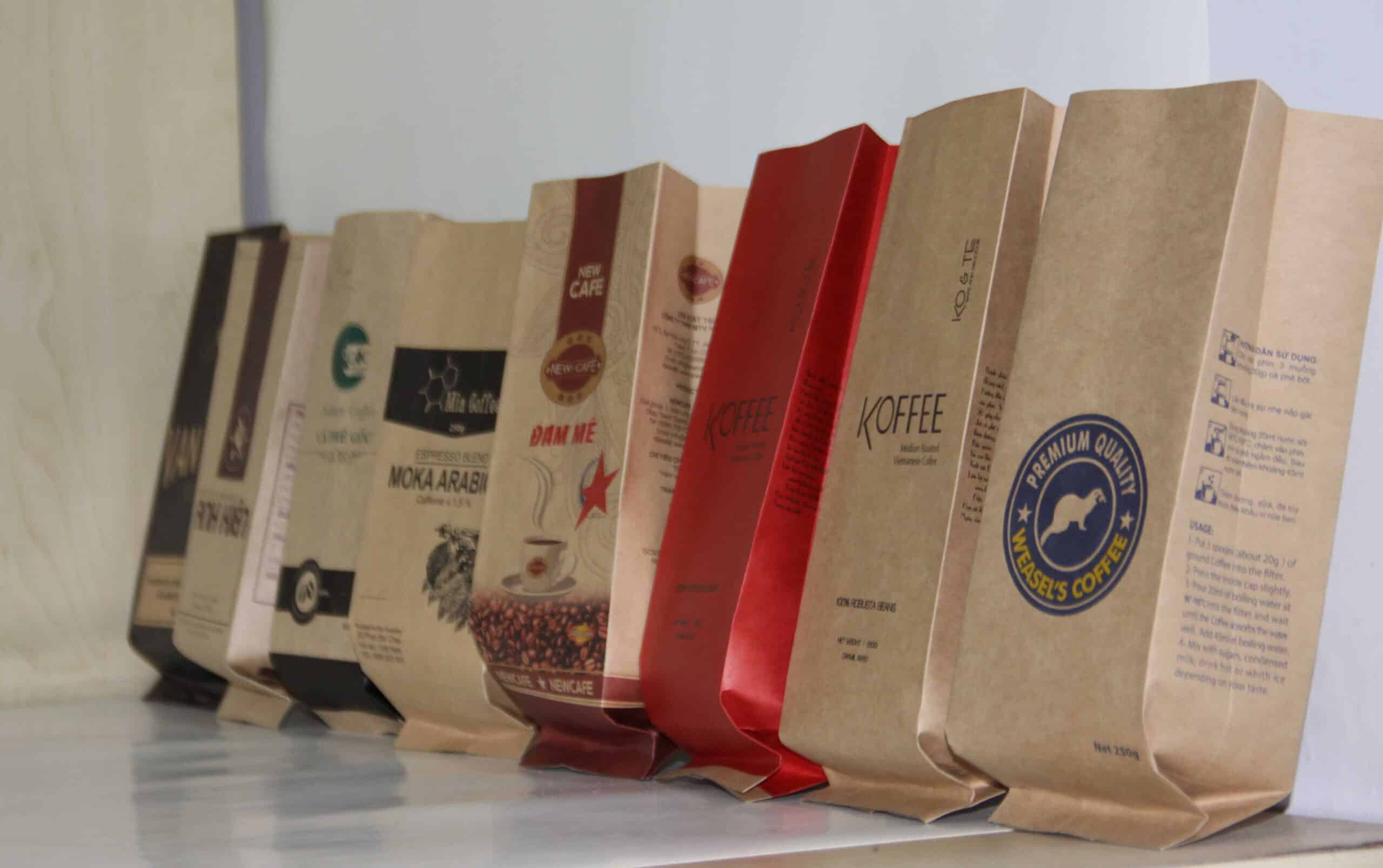 túi giấy đựng cà phê tại tphcm
