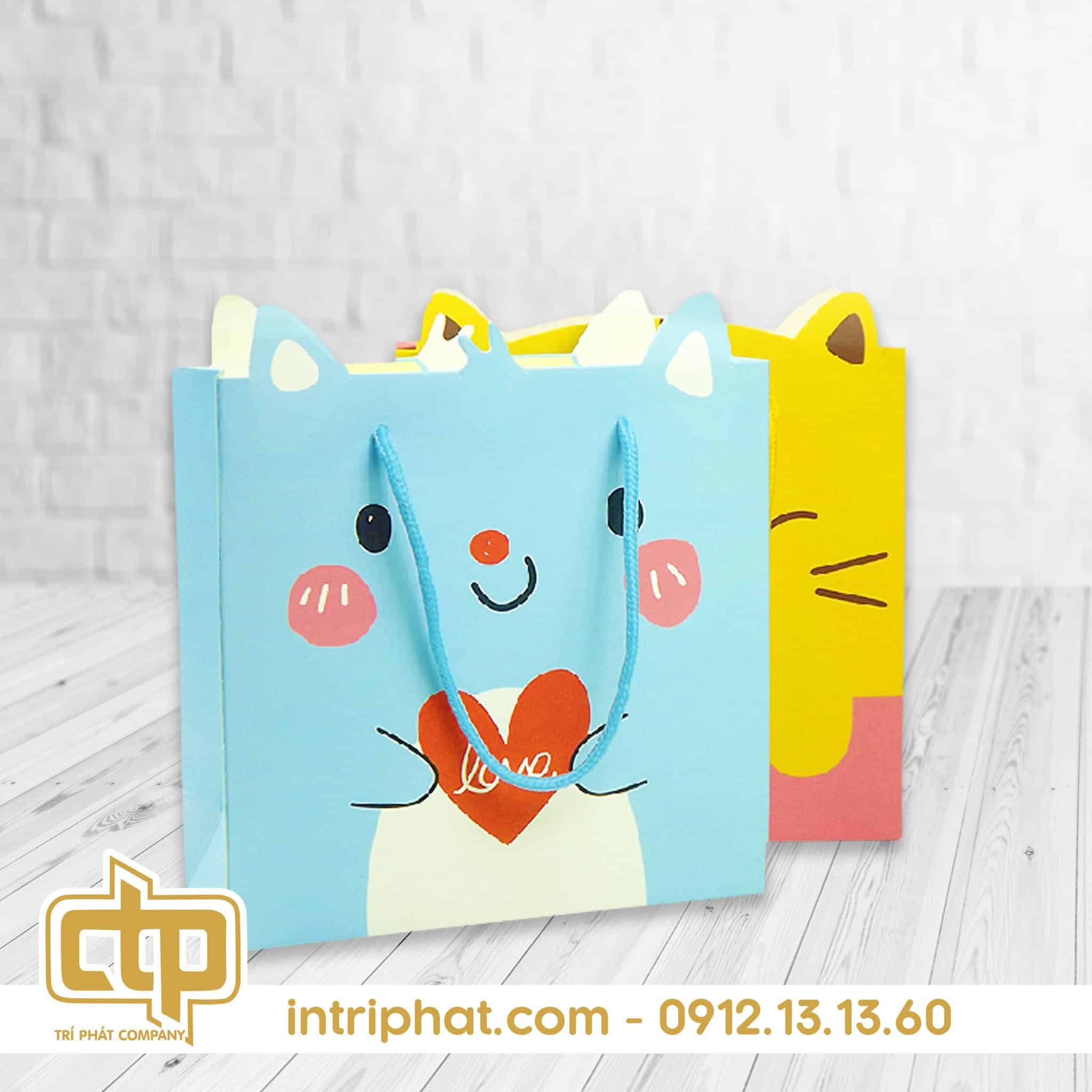 in túi giấy đựng quà chất lượng