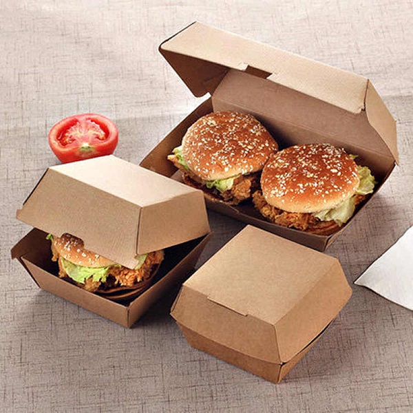 hộp hamburger giấy kraft