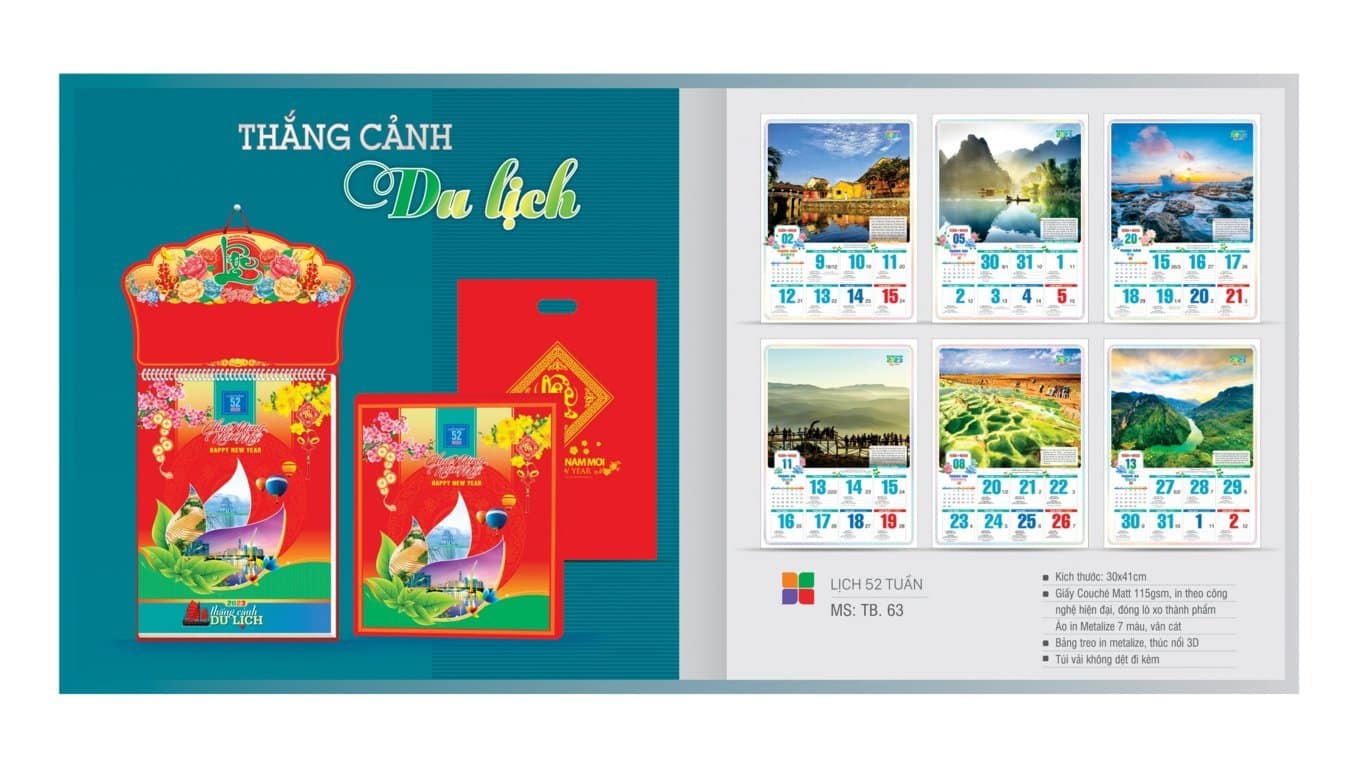 Mẫu Lịch Tết 2023 129 Mẫu lịch 52 tuần số 7
