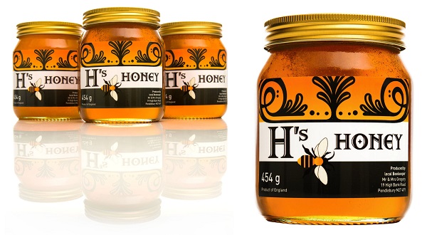 mẫu tem dán chai mật ong
