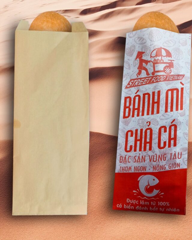 túi giấy đựng bánh mì đẹp