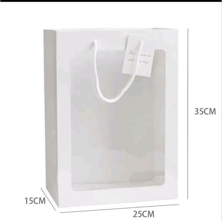 Kích thước phổ biến của các mẫu túi giấy mặt kính