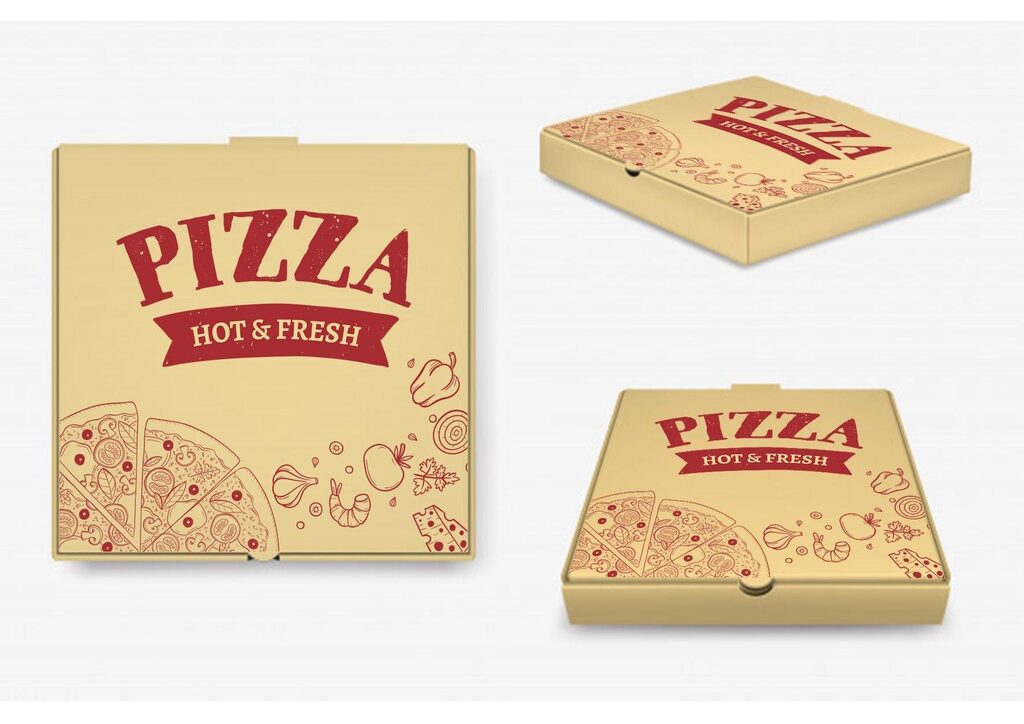 Mẫu hộp giấy đựng bánh pizza đẹp - 18