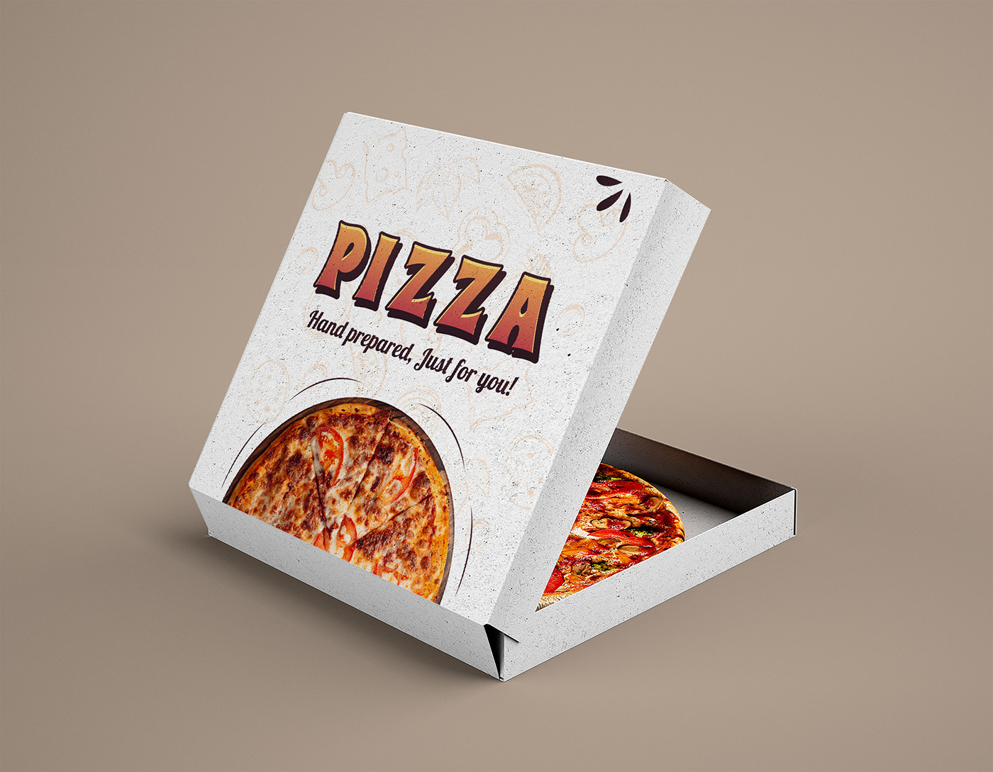 Mẫu hộp giấy đựng bánh pizza đẹp - 14