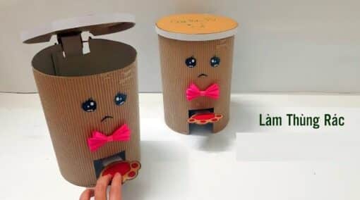 3+ Cách Làm Thùng Rác Bằng Bìa Carton Đơn Giản, Đẹp