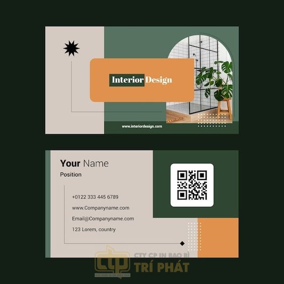 Mẫu card visit nội thất - 3