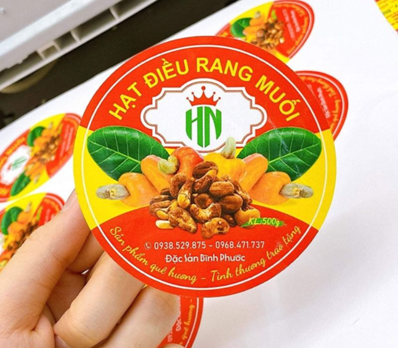 Tem nhãn dán bao bì bánh kẹo - 1