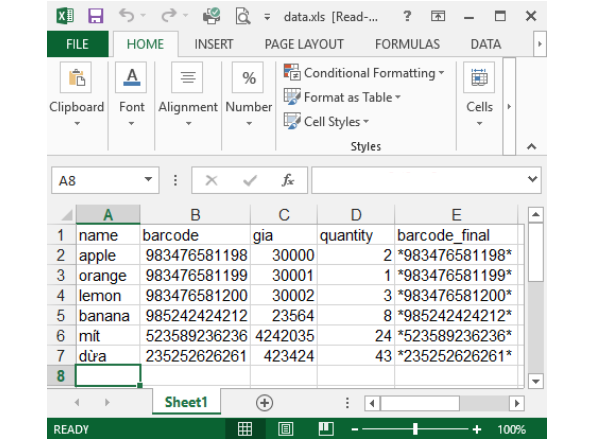 cách in tem nhãn trong excel