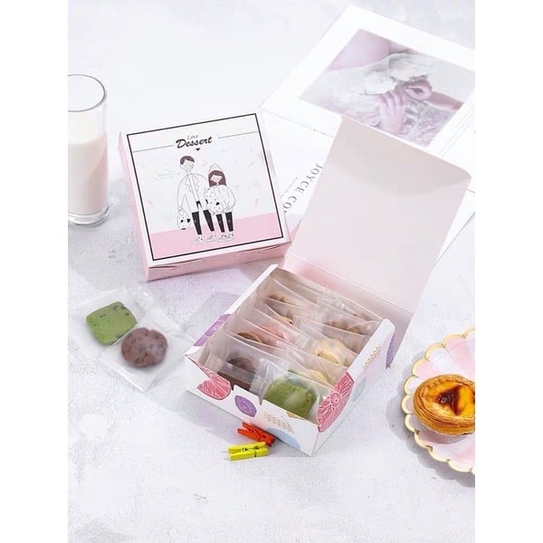 Hộp giấy đựng bánh mochi - 1